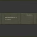 Green Military Style Wooden Crate With Vintage Labels And Metal Straps
