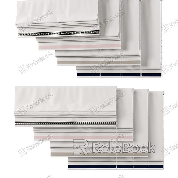 Modern Roman Curtain Roller Curtain Pull Curtain Sunshade Fabric Curtain Roman Curtain Folding Curtain model