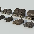 Traditional Rural Thatched Houses With Various Styles And Architectural Designs