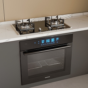 Gas stove disinfection cabinet stove integrated stove 3d model