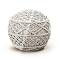 pouf Lambi Tassel Chair Stool Round Stool Cushion Stool Lace Cushion Stool 3d model