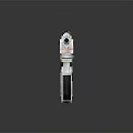 White And Black Building Block Constructed Detailed Pistol Toy Weapon Model Replica