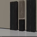 Elegant Stone and Wood Decorative Panels with Natural Texture and Different Sizes