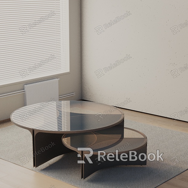 Modern coffee table model