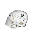 White Motorcycle Helmet With Duck Logo And CCM Brand Multiple Angles 3d model