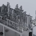 Automated Industrial Equipment Featuring Metal Frame And Control Panel For Manufacturing