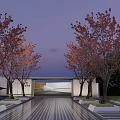 Garden Landscape Inspired Modern Chinese Indoor Space With Wooden Screens And Sofas