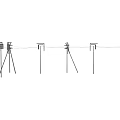 Sturdy Metal Road Facilities With Street Lamps Utility Poles And Signal Structures