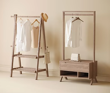 Modern Floor Hanger Clothes Hanger Coat Rack 3d model