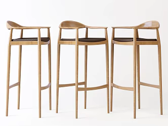 Nordic Bar Chair 3d model