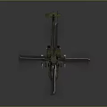 Advanced Military Helicopter With Camouflage Paint Rotors Cockpit And Missiles In 3D Rendering