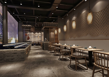 New Chinese Restaurant 3d model