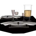 Western tableware 3d model
