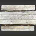 Rustic Wooden Outdoor Table With Attached Benches And Natural Wood Grain