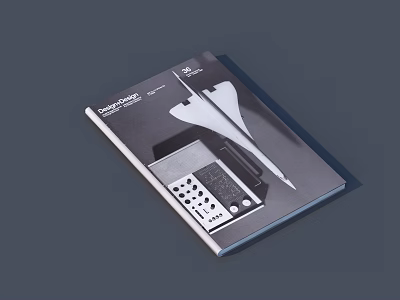 Sub Master Door Design Featured in Monographic Magazine Cover With White Panel Control Details 3d model
