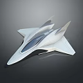 Futuristic Aircraft Concept With Sleek White Aerodynamic Design And Transparent Cockpit