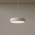 Modern Minimalist Circular Pendant Light With Striped Design And Soft Illumination For Indoor Space