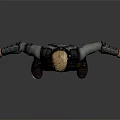 Realistic 3D Male Character Model Wearing Gray Jacket Green Pants And Boots With Arms Outstretched