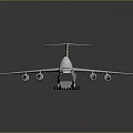 Large Passenger Airplane With Four Engines Tail Fin And Shiny Exterior Design