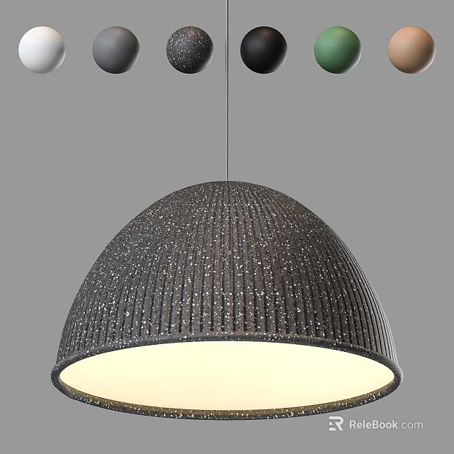 Inflatable Pendant Light with White Grey Black Green Brown Colors Modern Design 3d model 