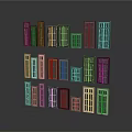 Colorful Window Collection With Diverse Styles And Frame Designs For Home Improvement