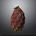 Fresh Red Dragon Fruit With Green Spikes And Vibrant Ripe Exterior