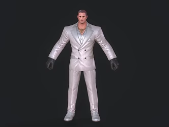 Modern Man Warrior Game Character Anime Character 3d model