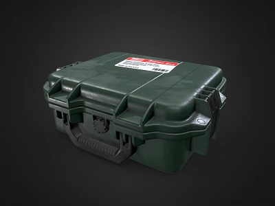 High Quality Green Durable Weapon Storage Case With Secure Locking System 3d model