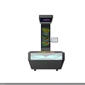Commercial Arcade Gaming Equipment With Modern Digital Display And Vibrant Graphics