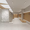 Modern Minimalist Clothing Store Interior With Bright Skylight And Spacious Elegant Clothing Display Space