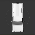 Datsun White Single Cab Pickup Truck Featuring Black Windows On Black Reflective Surface