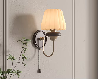 Middle style wall lamp 3d model