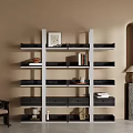 Simple Storage Rack Bookshelf Shelf Decorative Rack 3d model