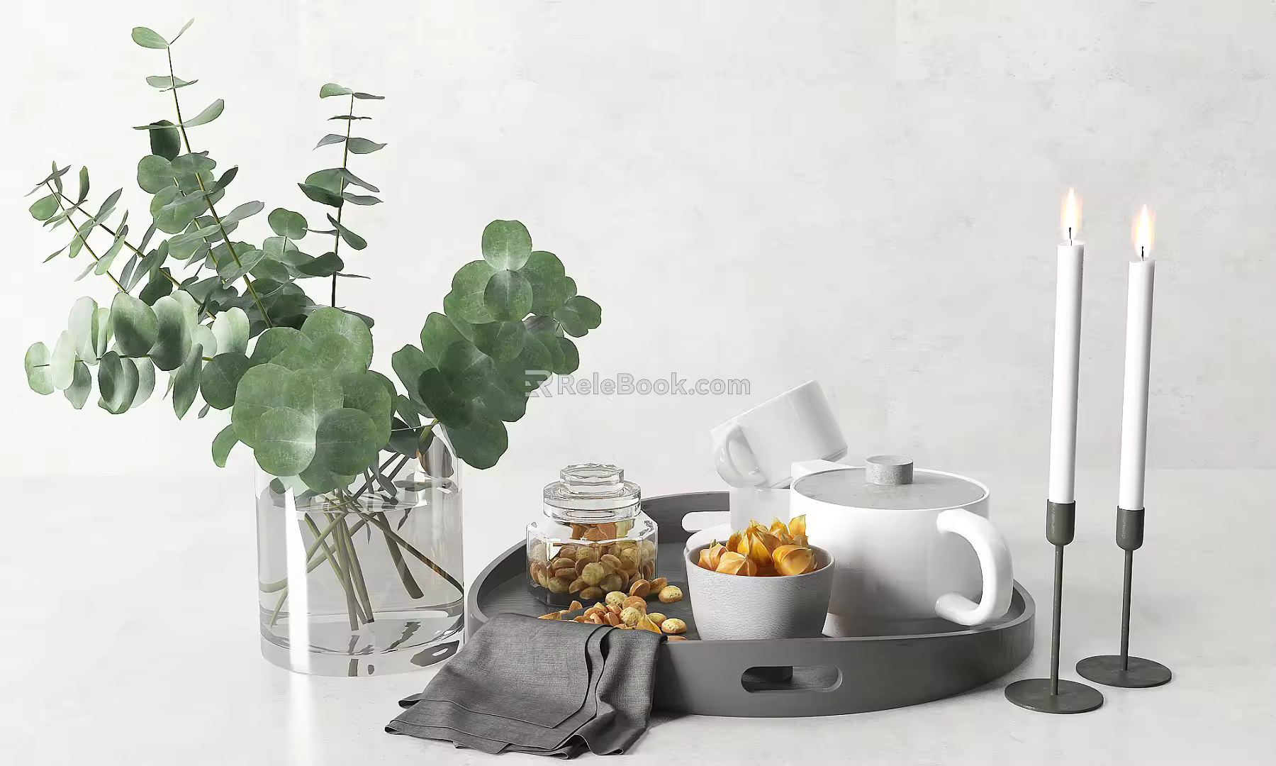 Modern Tableware Combination 3d model
