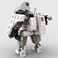 LEGO toy blocks mech warrior battle robot mechanical warrior 3d model