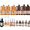 Assorted Bottled Beverages With Plastic And Glass Containers Various Flavors And Labels