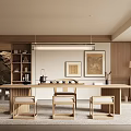 New Chinese Style Song Style Tea Room Study 3d model