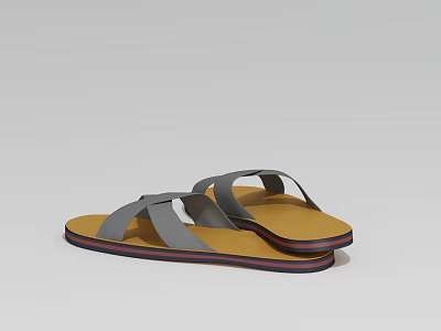 Modern slippers 3d model Modern slippers 3d model