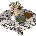 Middle Ancient Style Coffee Table 3d model