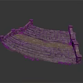Ancient Stacked Stone Architectural Ruins With Curved Design And Weathered Surfaces