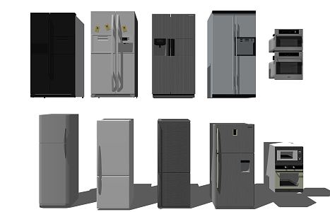 Modern refrigerator 3d model