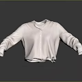 White Collared Long Sleeve Shirt In Classic Style For Daily Wear