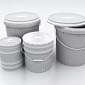 Industrial Equipment Storage Buckets In Various Sizes For Glue Coating Materials