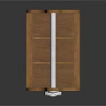 Wooden Household Storage Basket With Metal Handle And Divided Compartments