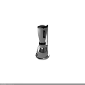 Silver Modern Kitchen Blender With Black Handle For Home Countertop Use