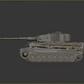 Vintage Military Tank With Detailed Cannon Tracks Turret And Worn Exterior