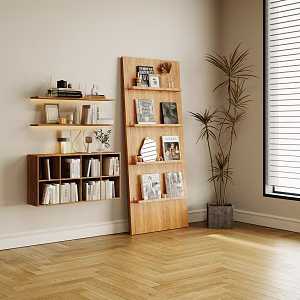 Modern Bookcase Storage Cabinet Decorative Cabinet 3d model
