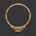 Fashionable Elegant Gold Ring With Textured Band And Shiny Gemstone Design