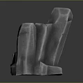 Wooden And Stone Decorative Sculpture With Irregular Textured Surface