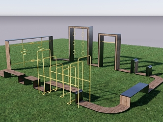 Modern play equipment Children's play equipment 3d model